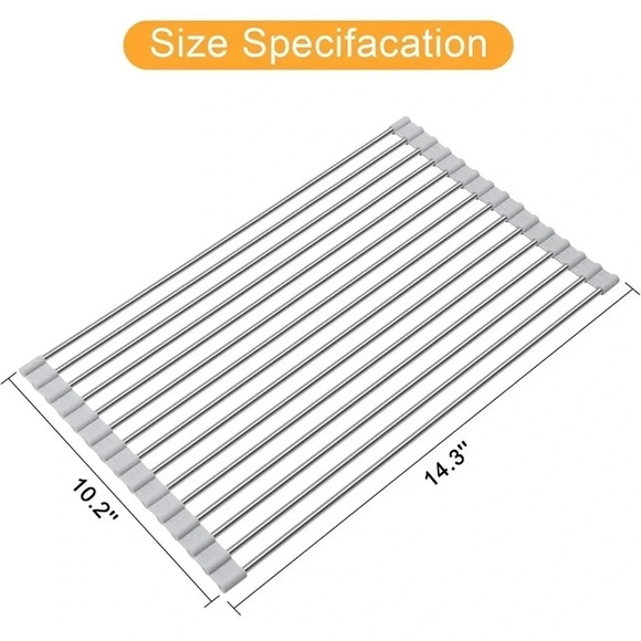 🆕 Over The Sink Dish Drying Rack - Picture 5 of 6